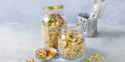 Rigi Pasta Salat zum Mitnehmen im Einmachglas ohne Produkte